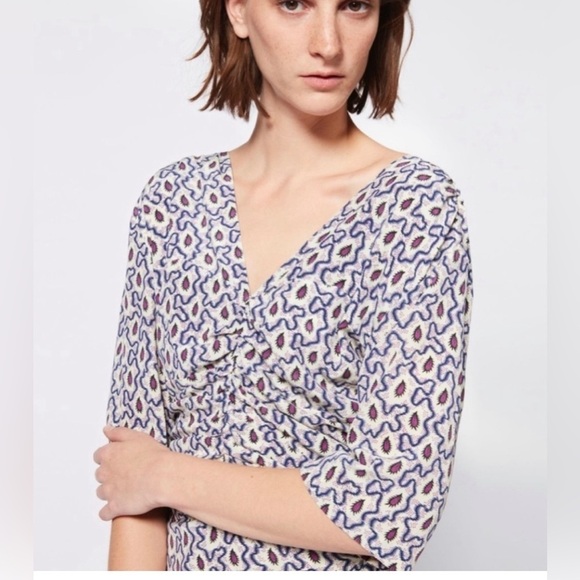 Isabel Marant Arodie Silk Dress Size 38 US6 - Picture 6 of 12